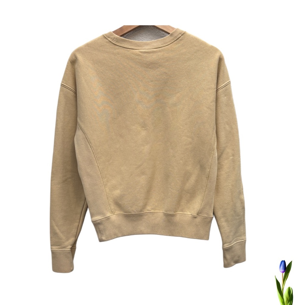 Champion Beige Crewneck Sweatshirt Logo Size S - Picture 3 of 6